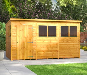 Power 12 x 8 ft Pent Shed