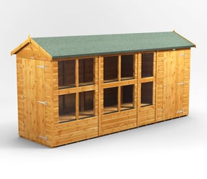 Power 14 x 4 ft Apex Potting Combi Shed
