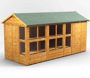 Power 14 x 6 ft Apex Potting Combi Shed