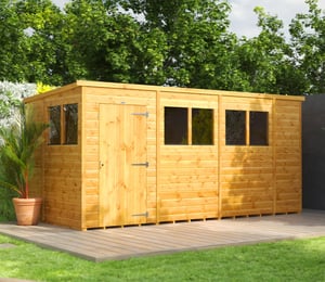 Power 14 x 6 ft Pent Shed