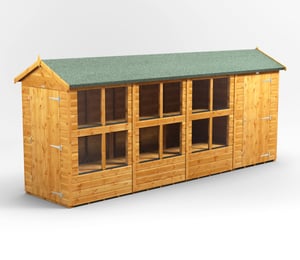 Power 16 x 4 ft Apex Potting Combi Shed