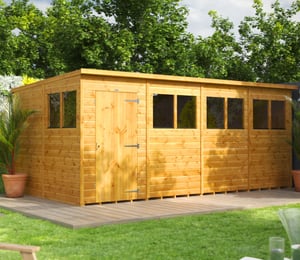 Power 16 x 8 ft Pent Shed