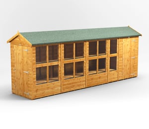 Power 18 x 4 ft Apex Potting Combi Shed