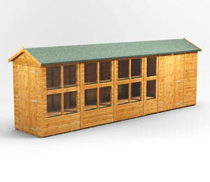 Power 20 x 4 ft Apex Potting Combi Shed