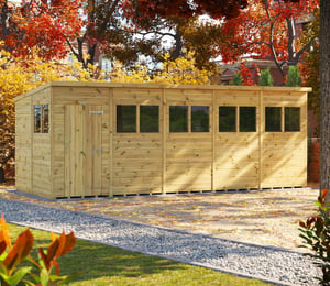 Power 20 x 8 ft Premium Pent Shed