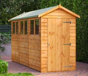 Power 4 x 12 ft Overlap Apex Shed