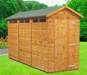 Power 4 x 12 ft Security Apex Shed