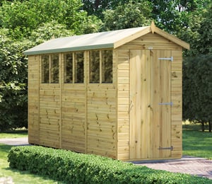 Power 4 x 14 ft Premium Apex Shed
