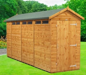 Power 4 x 14 ft Security Apex Shed