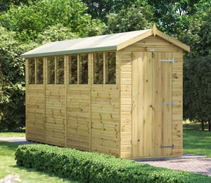 Power 4 x 16 ft Premium Apex Shed
