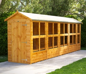 Power 4 x 18 ft Apex Potting Shed