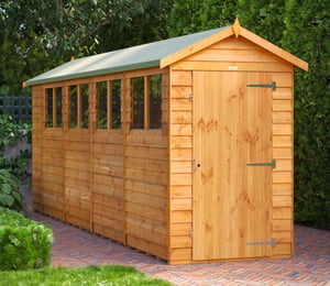 Power 4 x 18 ft Overlap Apex Shed