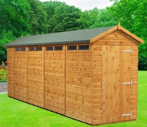 Power 4 x 18 ft Security Apex Shed
