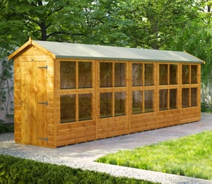 Power 4 x 20 ft Apex Potting Shed