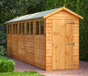 Power 4 x 20 ft Overlap Apex Shed