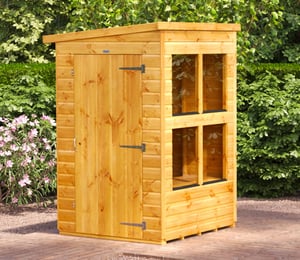 Power 4 x 4 ft Pent Potting Shed