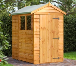 Power 4 x 6 ft Overlap Apex Shed