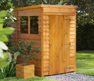Power 4 x 6 ft Overlap Pent Shed