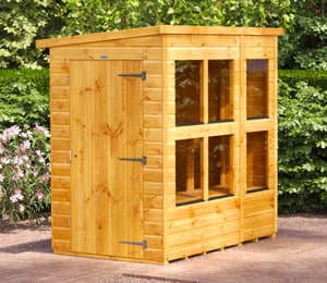 Power 4 x 6 ft Pent Potting Shed