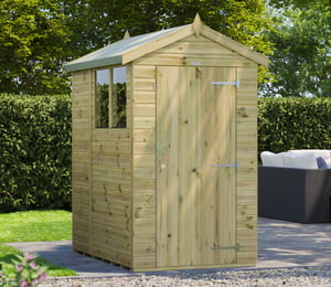 Power 4 x 6 ft Premium Apex Shed