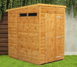 Power 4 x 6 ft Security Pent Shed