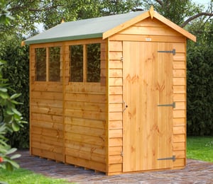 Power 4 x 8 ft Overlap Apex Shed
