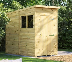 Power 4 x 8 ft Premium Pent Shed