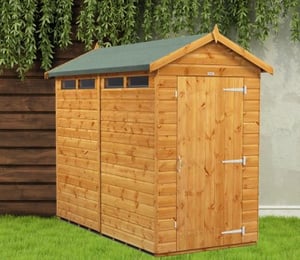 Power 4 x 8 ft Security Apex Shed
