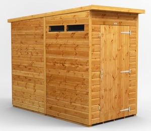 Power 4 x 8 ft Security Pent Shed