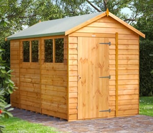 Power 6 x 10 ft Overlap Apex Shed
