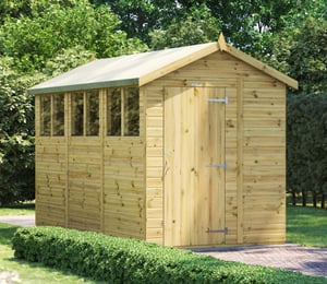 Power 6 x 12 ft Premium Apex Shed