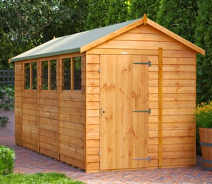 Power 6 x 14 ft Overlap Apex Shed