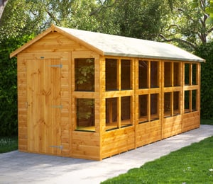 Power 6 x 16 ft Apex Potting Shed