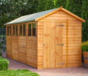 Power 6 x 16 ft Overlap Apex Shed