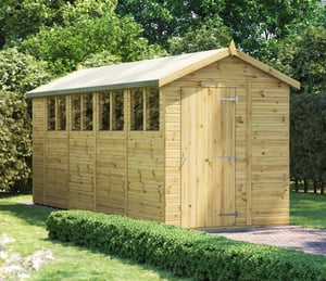 Power 6 x 18 ft Premium Apex Shed