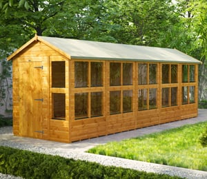 Power 6 x 20 ft Apex Potting Shed