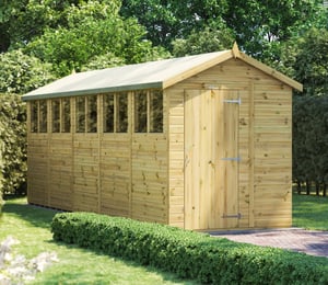 Power 6 x 20 ft Premium Apex Shed