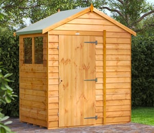 Power 6 x 4 ft Overlap Apex Shed
