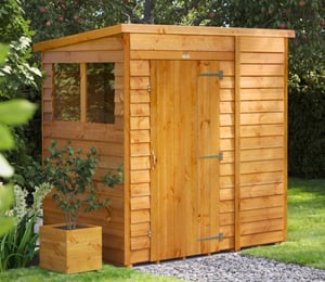 Power 6 x 4 ft Overlap Pent Shed