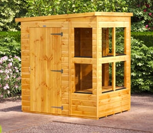 Power 6 x 4 ft Pent Potting Shed