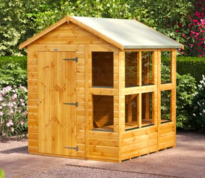 Power 6 x 6 ft Apex Potting Shed