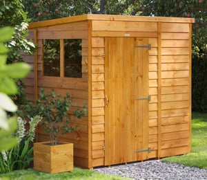 Power 6 x 6 ft Overlap Pent Shed