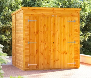 Power 6 x 6 ft Pent Storage Shed
