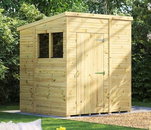 Power 6 x 6 ft Premium Pent Shed