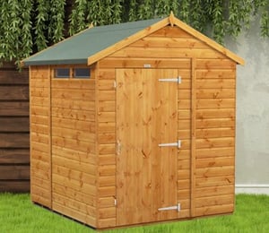 Power 6 x 6 ft Security Apex Shed