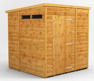 Power 6 x 6 ft Security Pent Shed