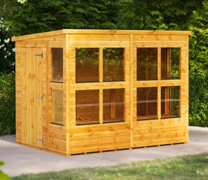 Power 6 x 8 ft Pent Potting Shed