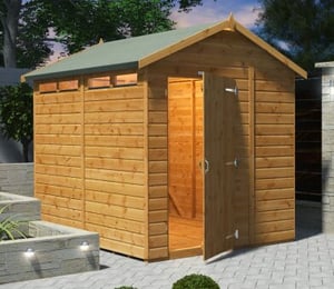 Power 6 x 8 ft Security Apex Shed