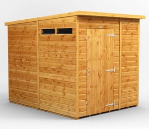 Power 6 x 8 ft Security Pent Shed