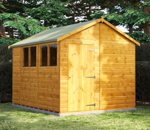 Power 8 x 10 ft Apex Shed